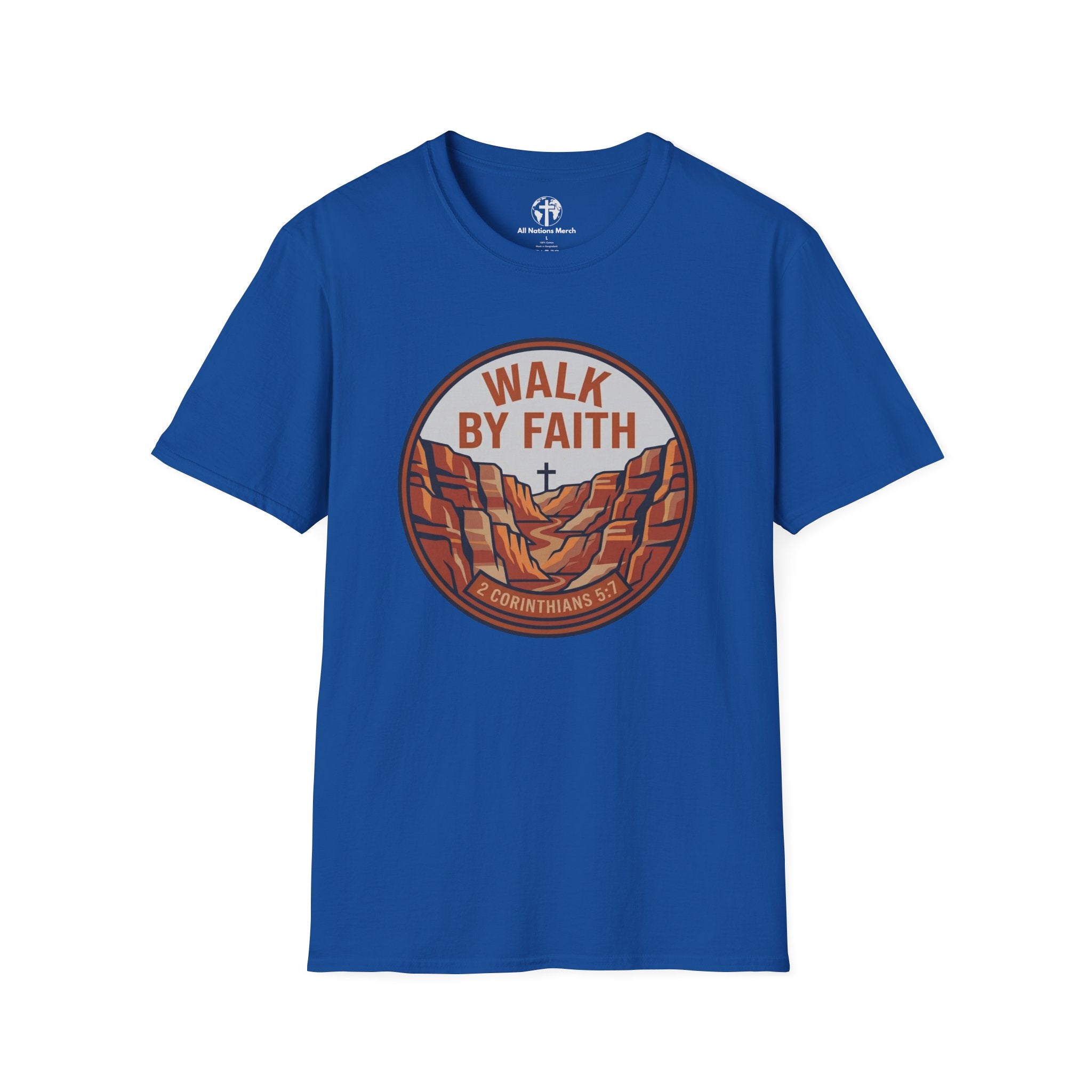Walk by Faith Badge T-Shirt