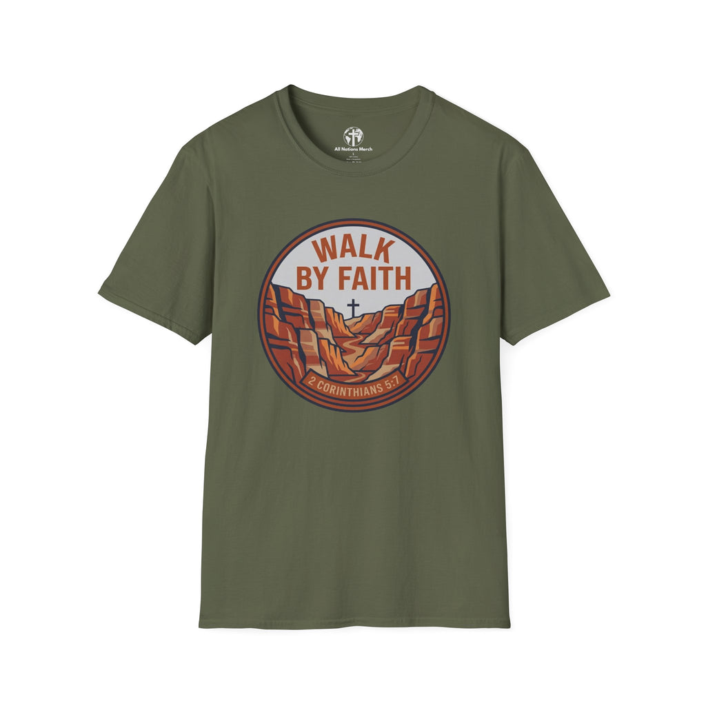 Walk by Faith Badge T-Shirt
