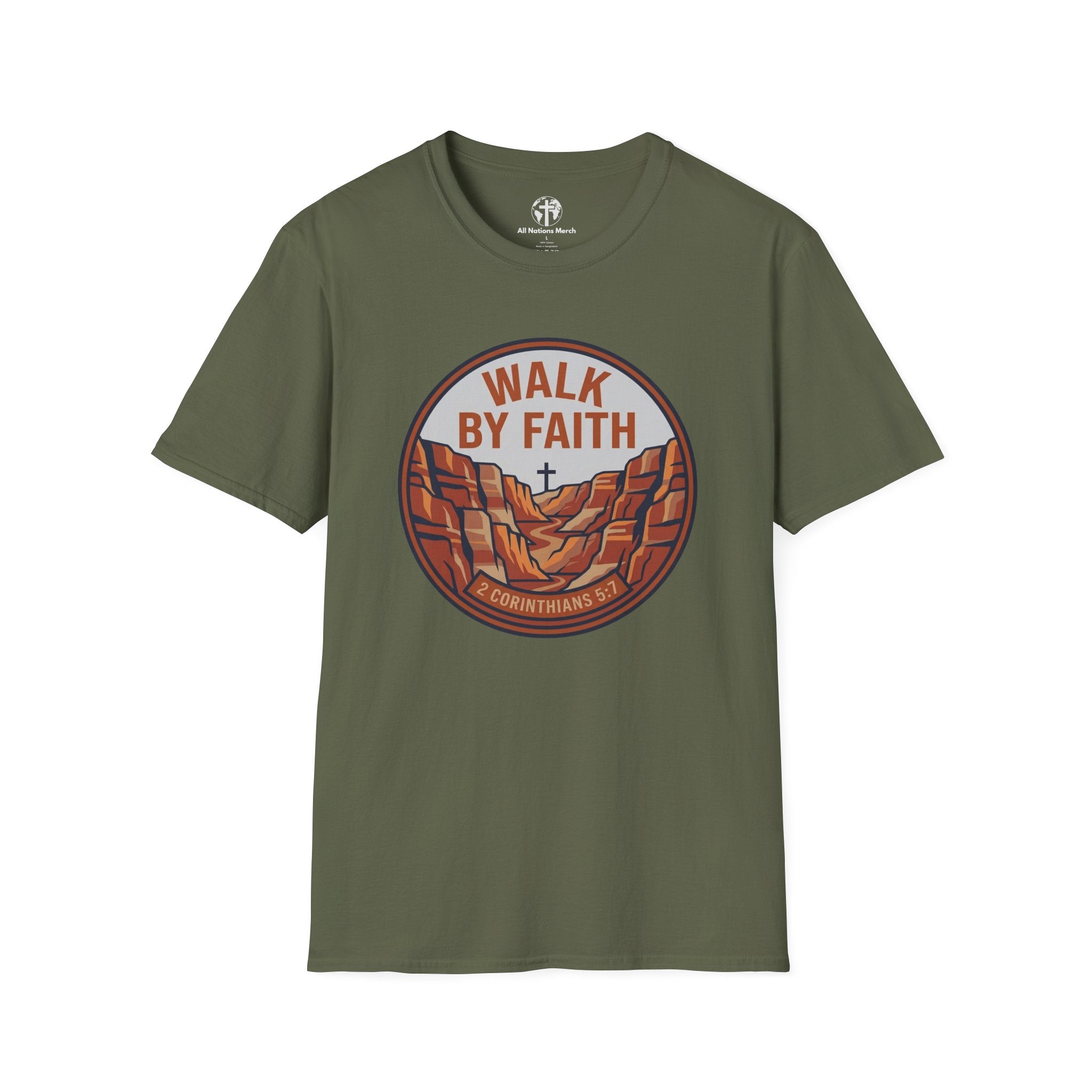 Walk by Faith Badge T-Shirt