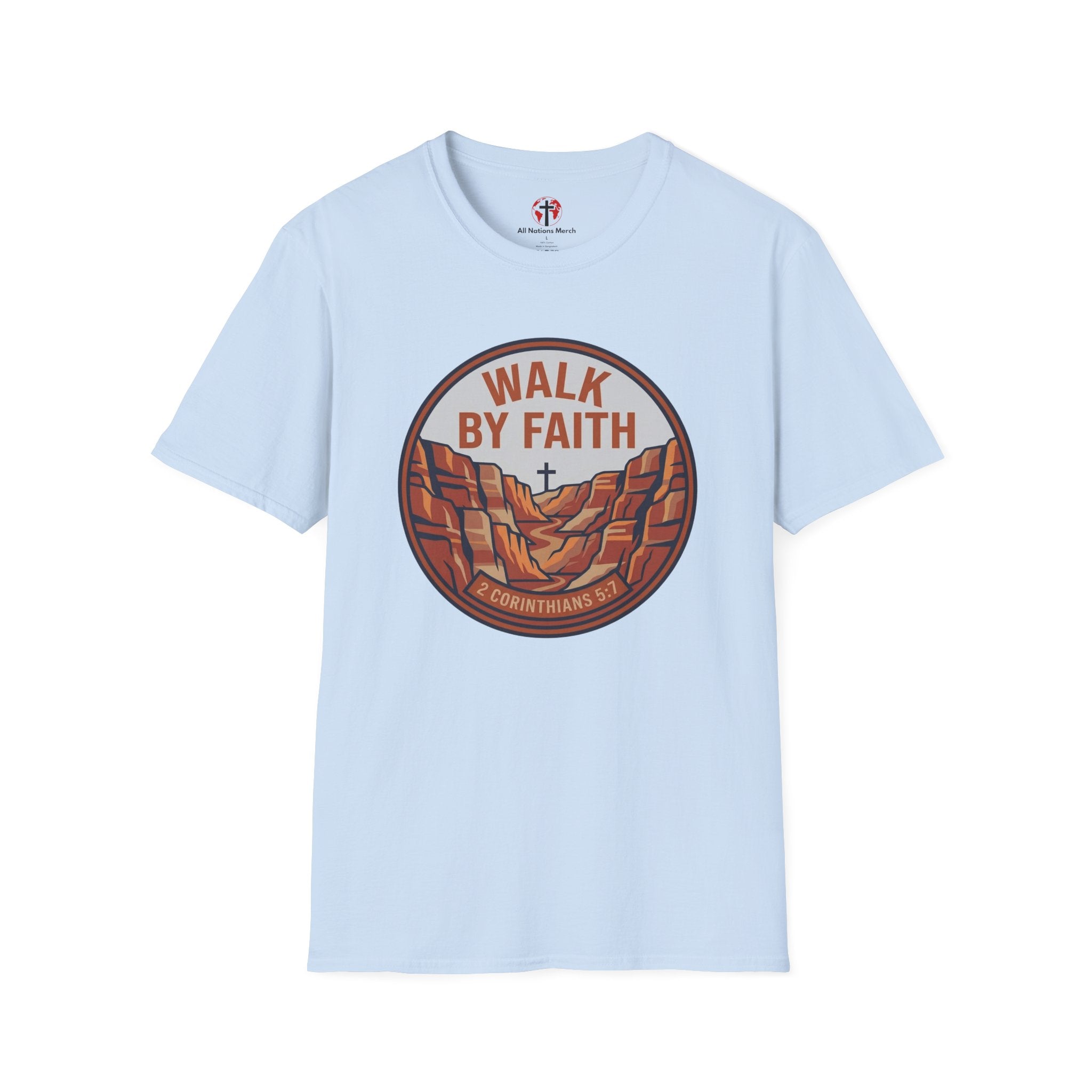 Walk by Faith Badge T-Shirt