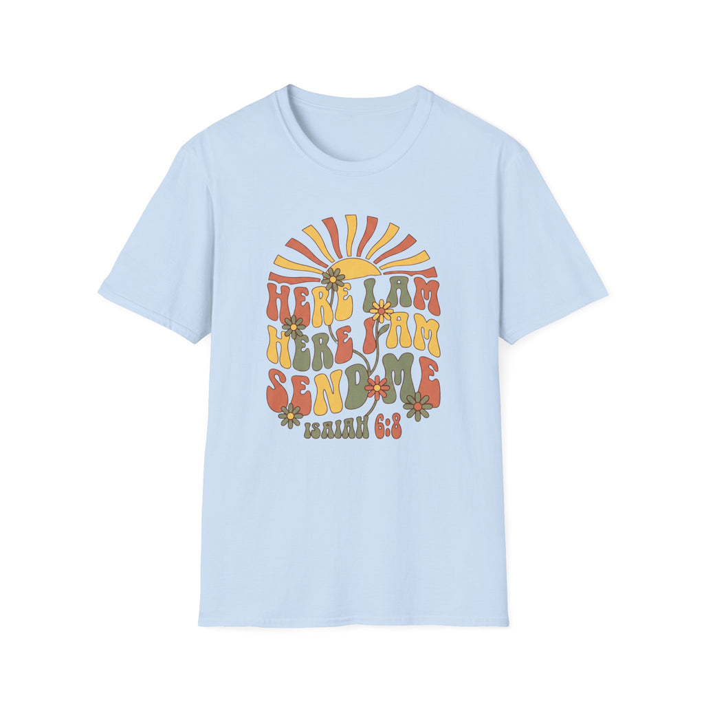 Here I am Send Me Retro T-Shirt