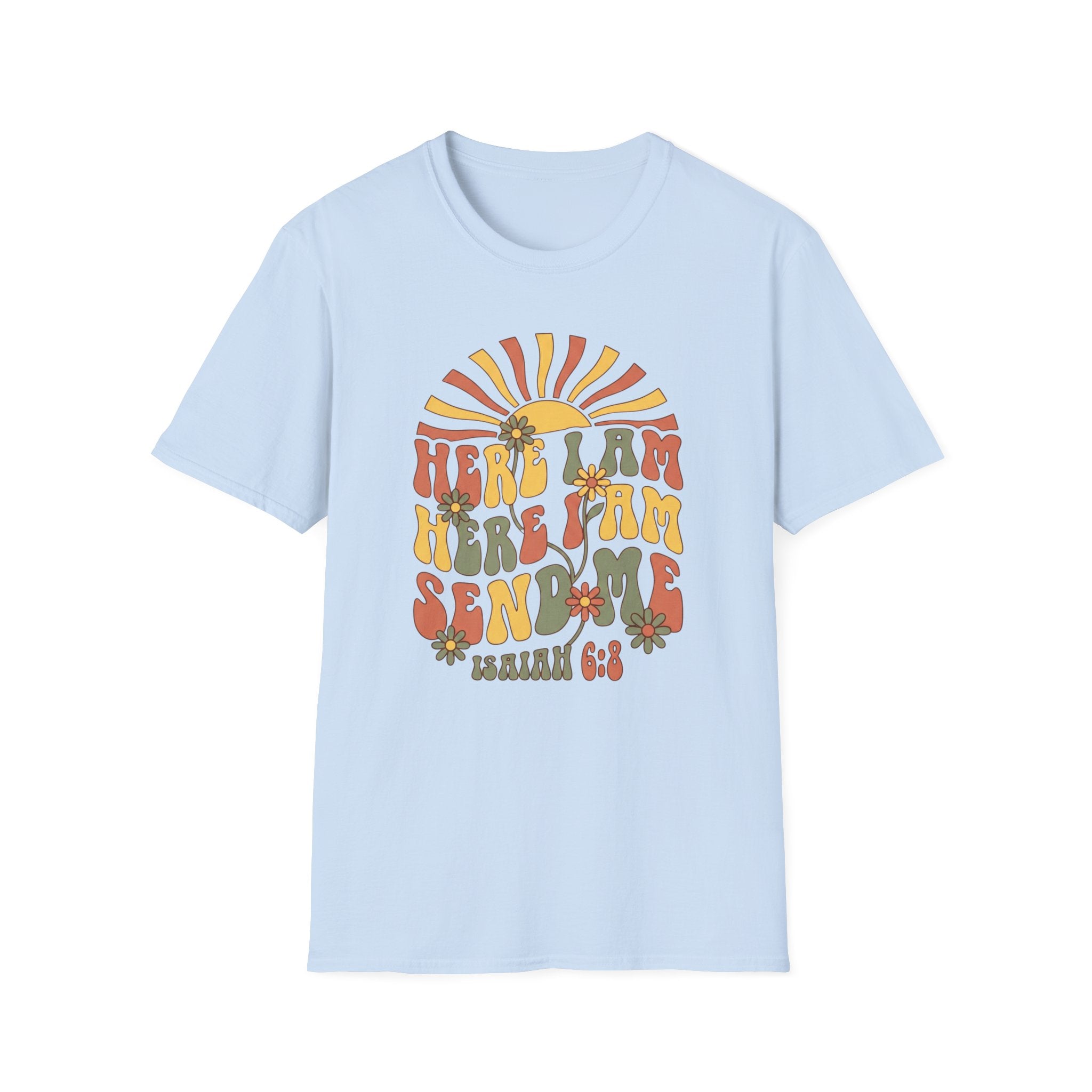 Here I am Send Me Retro T-Shirt