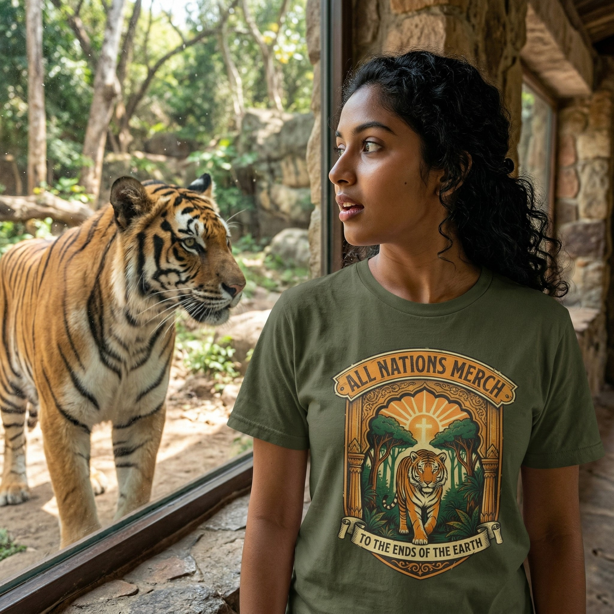 All Nations Merch Tiger T-Shirt